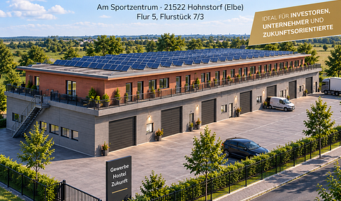 Building plot with building permit granted - Commercial building with integrated hostel (private sale).