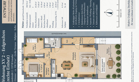 3-Zi.-Wohnung mit großer Terrasse | umfassend saniert | nur 13 km bis Grömitz