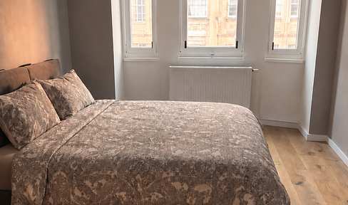Stylish, completely renovated 4-room apartment in a historic building, featuring a living kitchen.