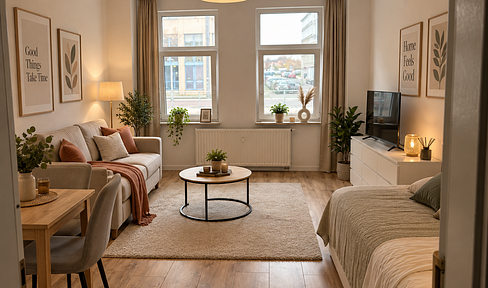 Zentrale 1-Zimmer-Wohnung mit Küche in Halle – ideal für Studierende, Singles, Pendler & Senioren