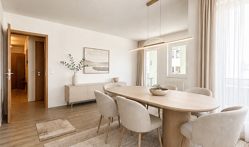 Gut geschnittene 3-Zimmer-Wohnung mit großem Westbalkon in Stadtfeld Ost