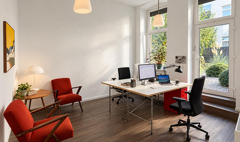 Bright, 3-room office space in Neukölln – 50 m², furnished, near Körnerpark.