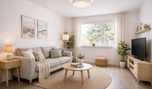 Beautiful, newly renovated 2-room apartment with a balcony.