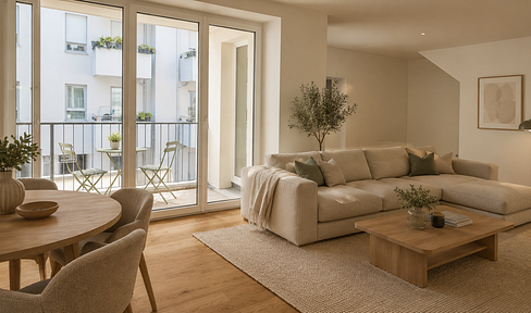 Charming 2.5-room apartment in a quiet building in the rear (brand new after complete renovation).