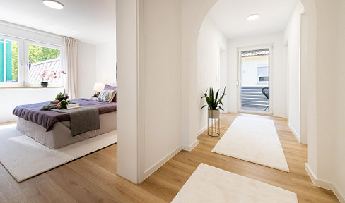 No fees! Bright 3-room apartment in the heart of Heilbronn - New fitted kitchen - First occupancy.