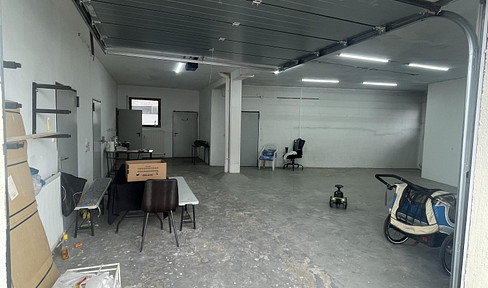 Craft workshop, storage area, commercial hall.
