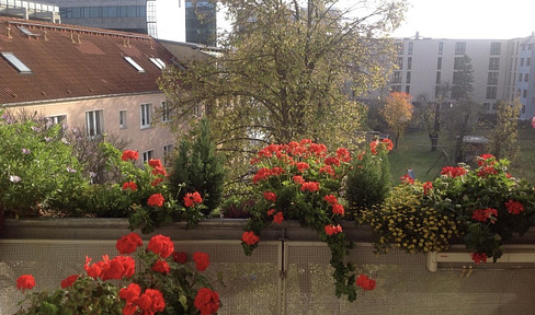 3.5-room apartment, south-facing balcony, elevator, and parking space - Kröpeliner Tor Vorstadt area.