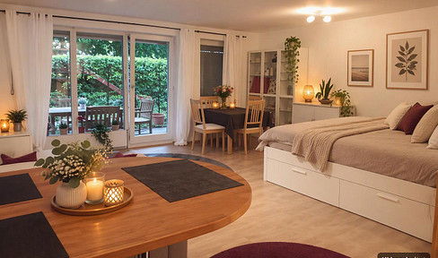 Stuttgart-West at its finest: Spacious apartment with a terrace overlooking greenery.