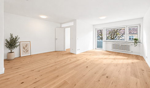 Renovierte 3-Zimmer-Wohnung m. Balkon, leerstehend, provisionsfrei von privat