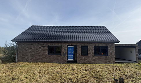 Forced sale: New construction with a complete exterior shell, roof, windows, and a garage.