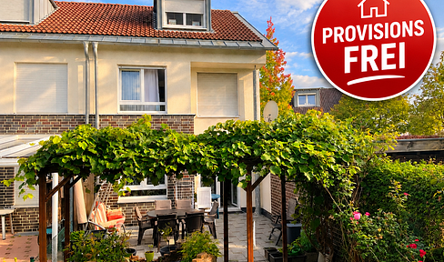 Well-maintained terraced house in a quiet location – Energy efficiency class B, garage, and south-facing terrace | Neuss-Holzheim.