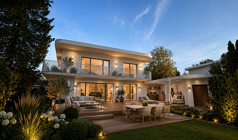Commission-free: Renovable architect-designed house on a large plot in a quiet location.