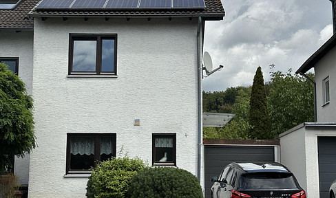 Terraced house with modern energy technology, but requiring renovation.