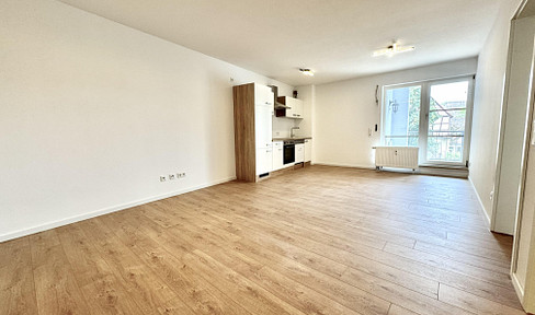 Newly renovated 2-room apartment with fitted kitchen and parking space in Langenzenn.
