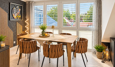 Über den Dächern  – stilvolles Penthouse, Licht und Wohngefühl - vor den Toren Münchens