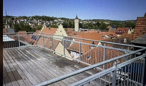 Apartments available: 3 or 2 or 5-6 rooms, balcony, large rooftop terrace. Located in Ochsenfurt, built 5 years ago, with elevator access.