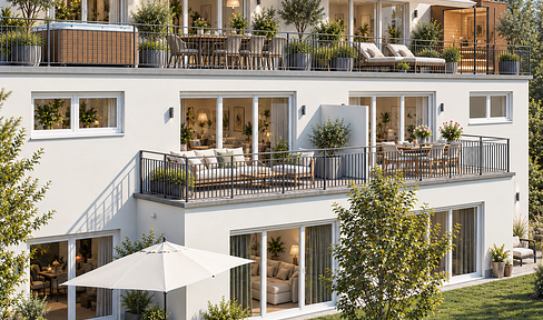 Just completed: A luxurious penthouse apartment in the heart of Gersthofen.