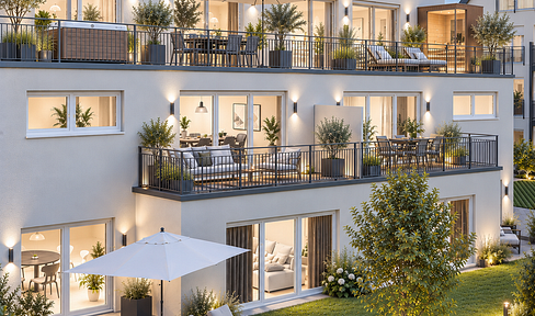 Just completed: A luxurious penthouse apartment in the heart of Gersthofen.