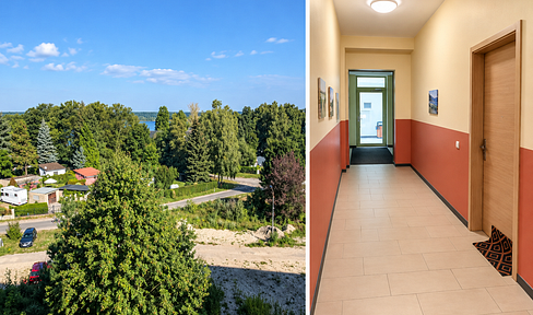 Two-room apartment with a lake view, in an absolutely fantastic location.