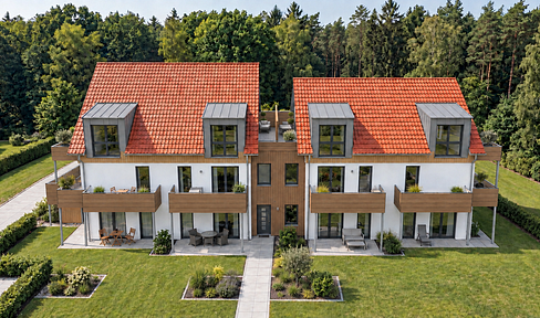 Kempten-Rothkreuz | New construction project using solid wood construction (EH40) | 2-room attic apartment with balcony.