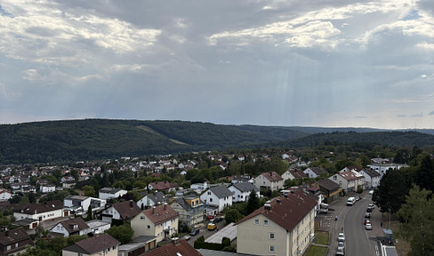 Sunny 1-bedroom apartment with panoramic views of Heidenheim for sale.