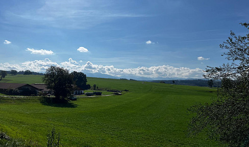 Building plots in Oberhausen with views of the Ammergau Alps.