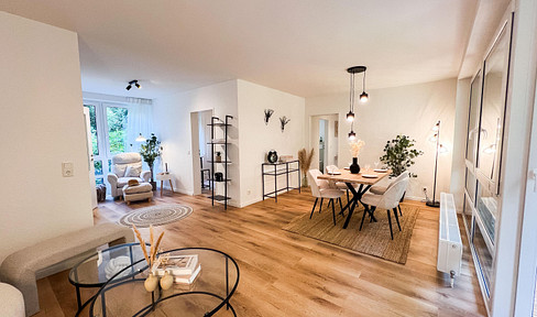 MOVE IN IMMEDIATELY AND FEEL AT HOME - BRIGHT 4-ROOM APARTMENT IN A GREEN SETTING.
