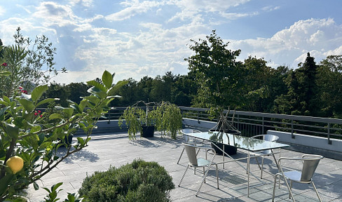 Penthouse with exceptional terraces in Stuttgart-Riedenberg.