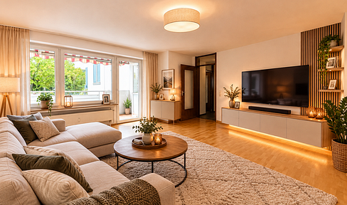 Attraktive 3-Zimmer-Erdgeschosswohnung mit Balkon in Renningen – inkl. EBK & Tiefgarage