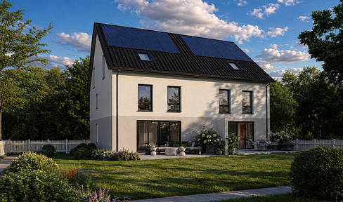 PRELIMINARY INFORMATION: Semi-detached house in Alsbach-Hähnlein, built to KfW QNG 40 standard.