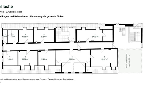 250 square meters of storage space in Burglengenfeld – dry and frost-free – only €375 per month (cold rent).