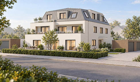 Large plot of land with building permit granted for a multi-family dwelling in Dachau.