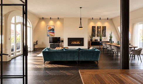 Außergewöhnliches Penthouse in Berlin-Friedenau: Architektur & Großzügigkeit auf 2 Ebenen
