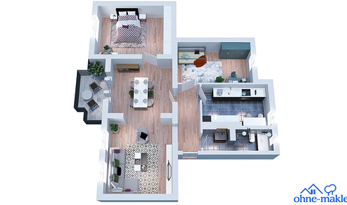 Brand new apartment after a high-quality renovation – bright, 3-room apartment with its own garden.