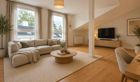 Modernized 2-room attic apartment in Hamburg-Wilstorf – no agency fees.