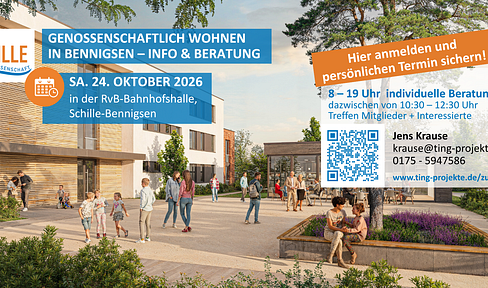 2-Zimmer-Neubau mit Westterrasse in Bennigsen – 49 m² – Wohngenossenschaft Zur Schille eG