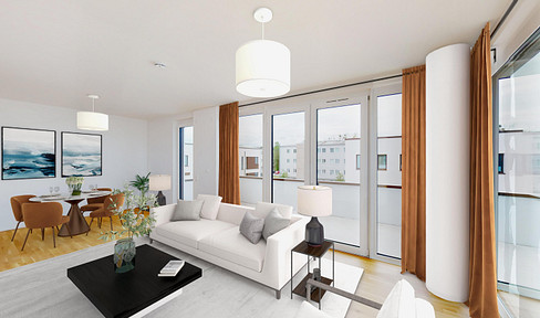 Exclusive 3-room new construction apartment in Basdorf: Large balcony & underfloor heating (S2 WE 67).