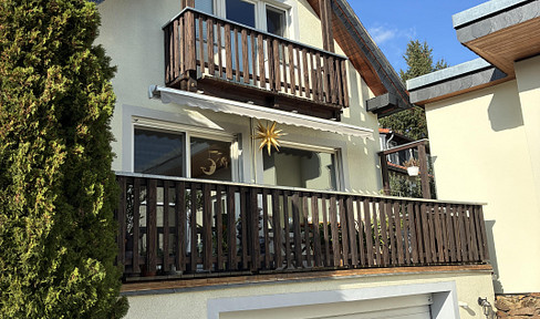 Detached house in Dorfhain, in a beautiful location, featuring a sun terrace, balcony, 4 rooms, and 2 bathrooms.
