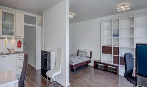 Furnished, 1.5-room apartment.