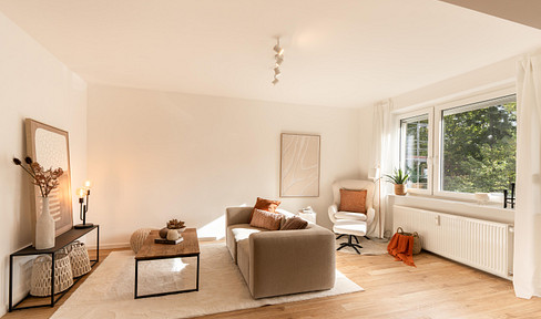 Provisionsfrei – frisch kernsanierte 3-Zimmer-Wohnung mit Balkon und Tiefgarage in Winterhude