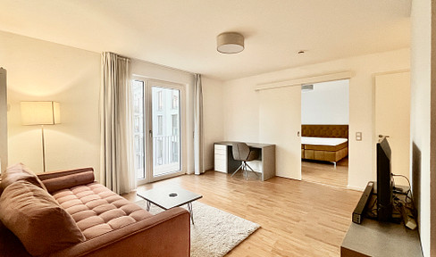 Vollmöbliertes Apartment mit großem Balkon zum ruhigen Hinterhof | barrierefrei | Aufzug | EBK