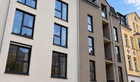 60qm Apartment-Wohnung mit Balkon & XL Badezimmer