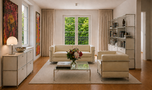 Keine Provision, Südbalkon, energetisch topsanierte Stadtvilla, Villenkolonie Pasing I