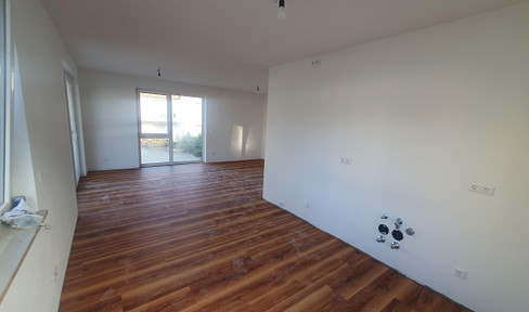 4-room apartment with a large terrace or balcony (brand new, construction completion in 2026, equipped with an A+ air source heat pump).
