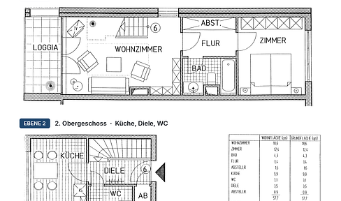 2-room apartment with balcony in the Mainz Neustadt district.