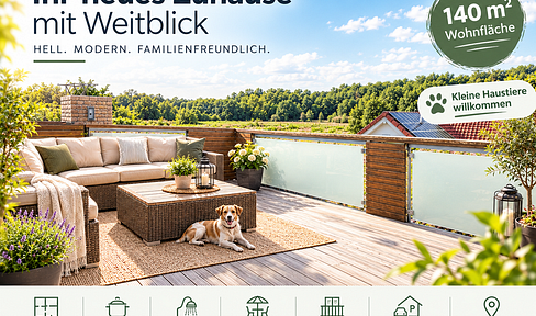 5ZK2B im Bielefelder Süden | Balkon+Dachterrasse, Tierhaltung möglich