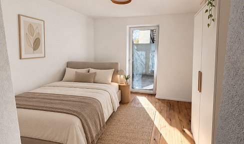 First occupancy after complete renovation – Apartment in the old town, overlooking the Main River, with a terrace and a view of the fortress.