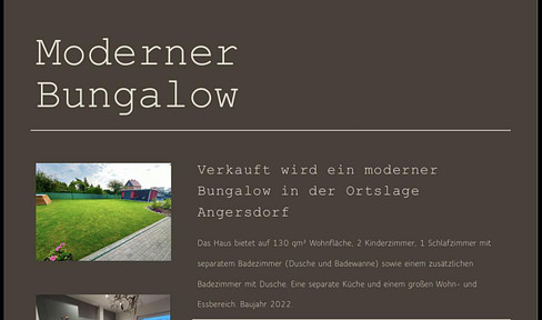 Bungalow in Angersdorf