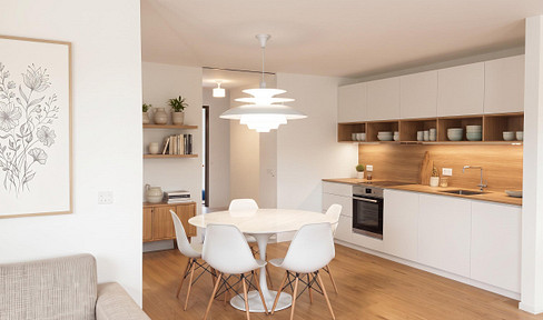 Freyung Center · 2-room apartment · KfW-55 standard (energy efficient) · like new condition · barrier-free access · no commission fees.