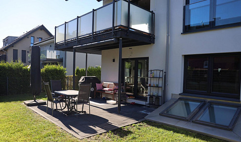 Exclusive KfW40 maisonette apartment with a terrace.